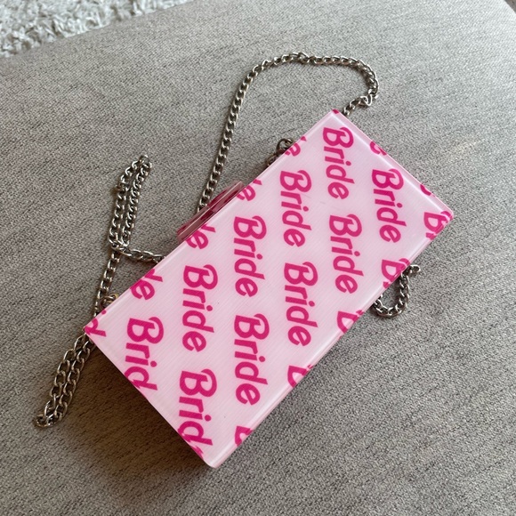Rae of Light Pink Bride Acrylic Clutch 💖 - Picture 3 of 8